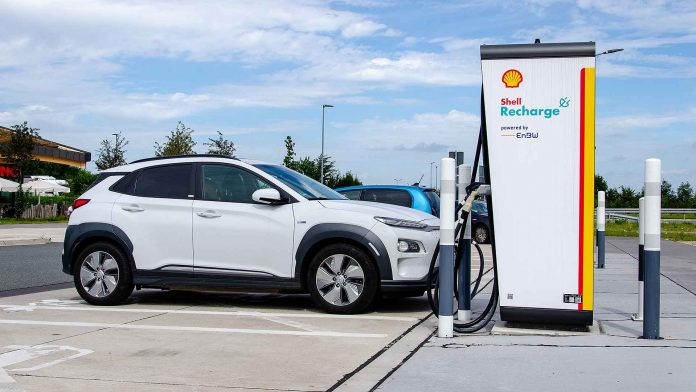 Shell electric car charge point